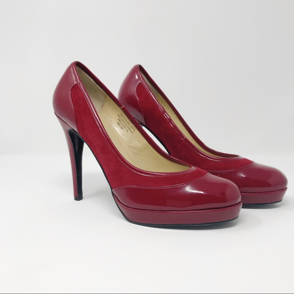Colin Stuart Suede and Patent Heels